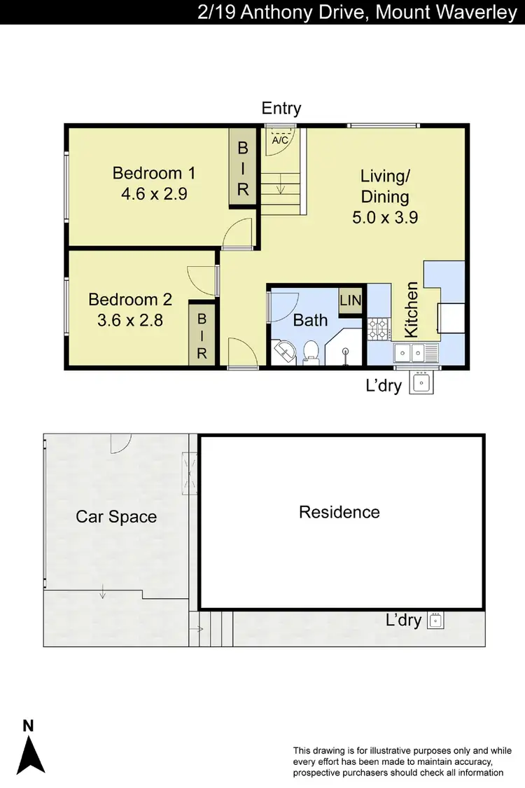 Floorplan of Homely unit listing, 2/19 Anthony Drive, Mount Waverley VIC 3149