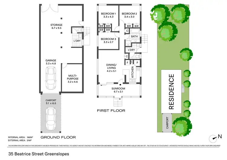Floorplan of Homely house listing, 35 Beatrice Street, Greenslopes QLD 4120