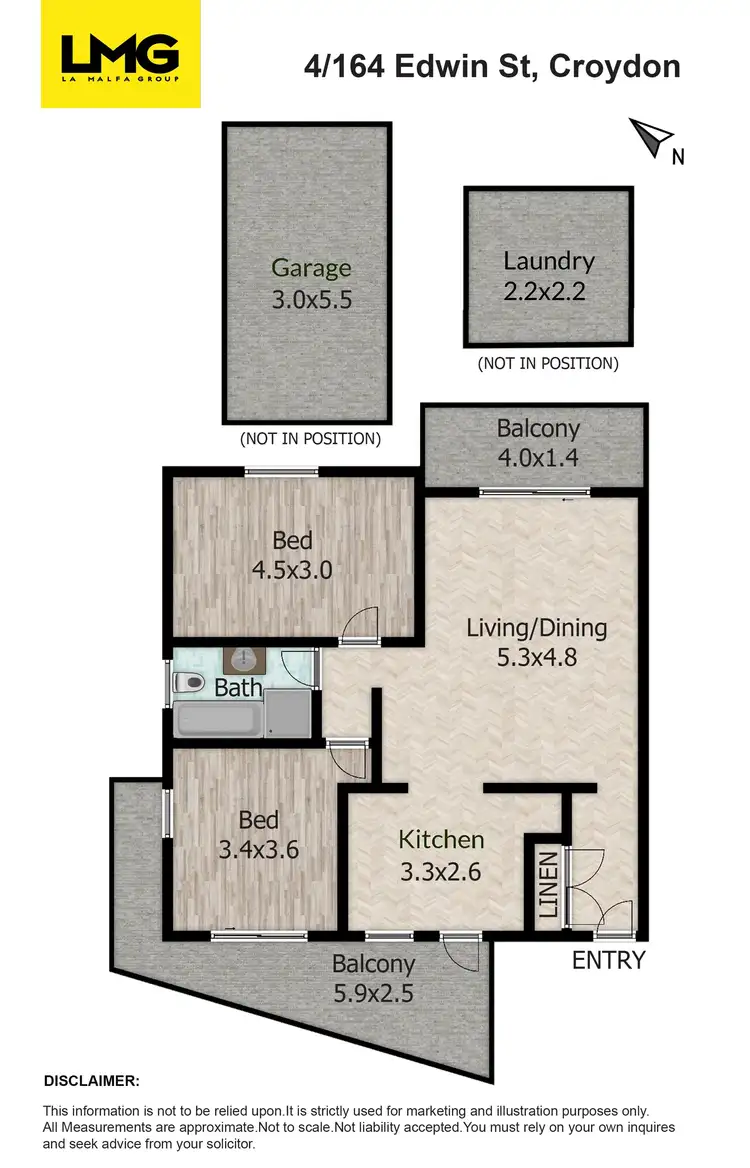 Floorplan of Homely unit listing, 4/164 Edwin Street, Croydon NSW 2132
