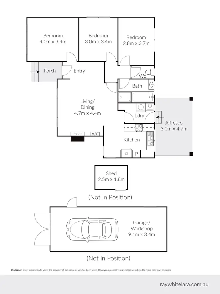 Floorplan of Homely house listing, 10 Darcy Street, Lara VIC 3212