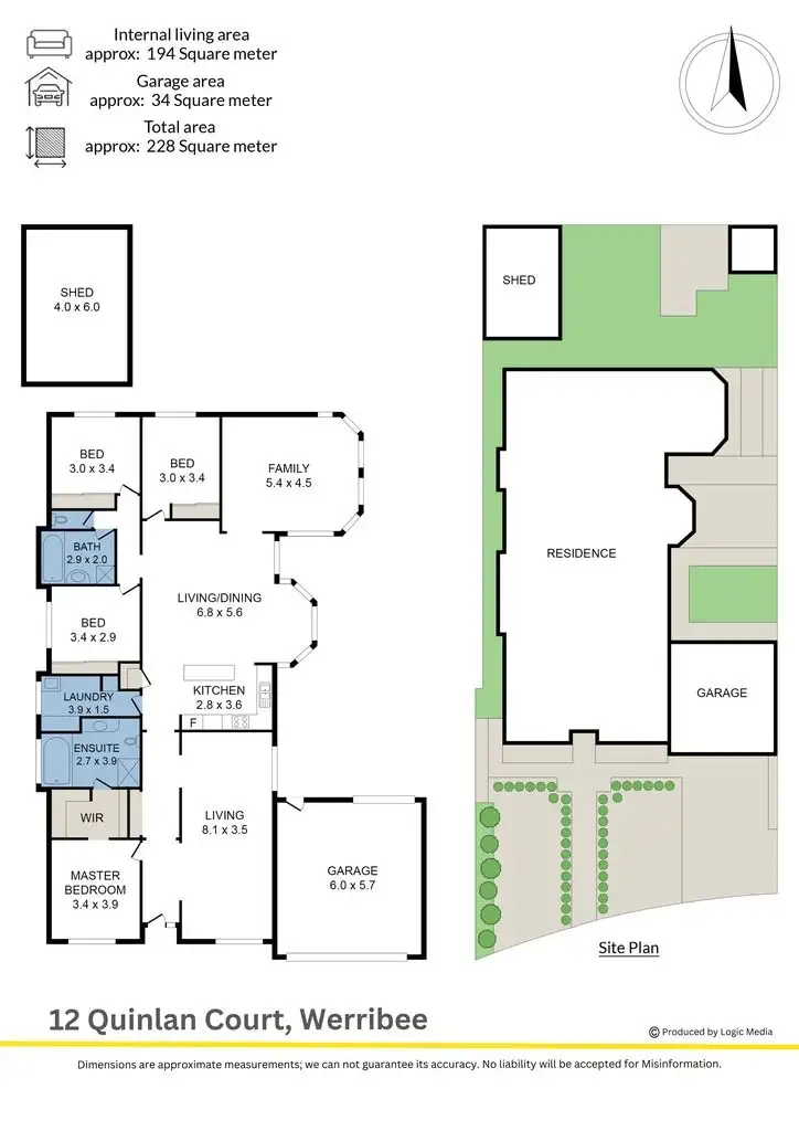 Floorplan of Homely house listing, 12 Quinlan Court, Werribee VIC 3030