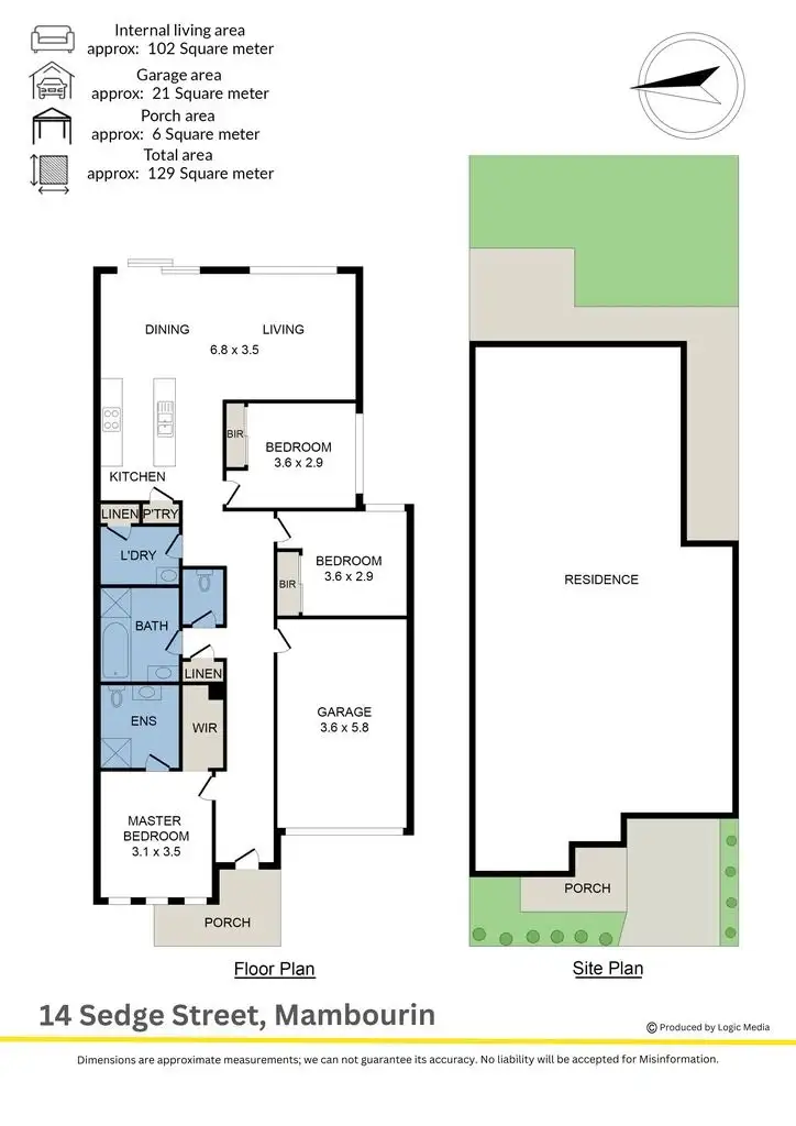 Floorplan of Homely house listing, 14 Sedge Street, Mambourin VIC 3024