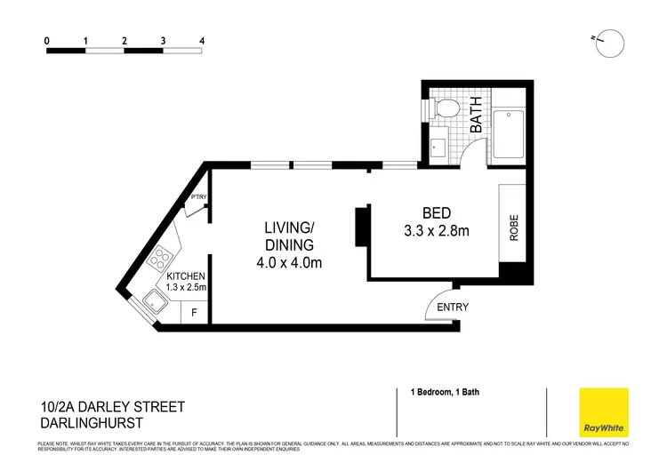Floorplan of Homely apartment listing, 10/2A Darley Street, Darlinghurst NSW 2010