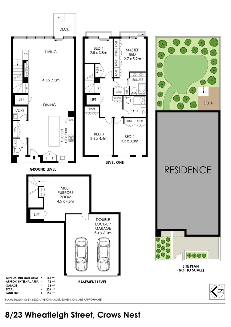 Floorplan of Homely townhouse listing, 8/23-27 Wheatleigh Street, Crows Nest NSW 2065