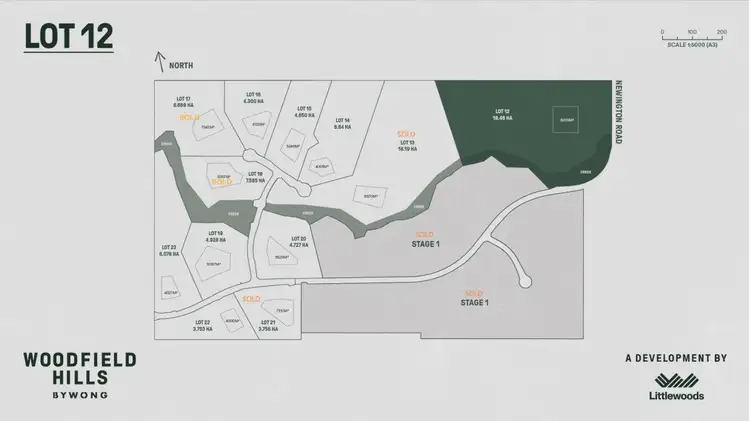 Floorplan of Homely land listing, 188 Newington Road, Bywong NSW 2621