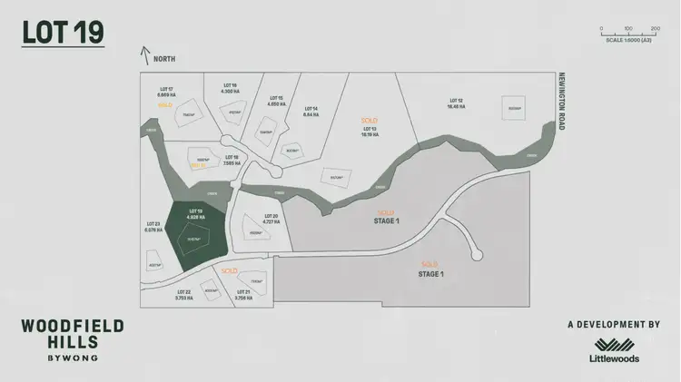 Floorplan of Homely land listing, 370 Newington Road, Bywong NSW 2621