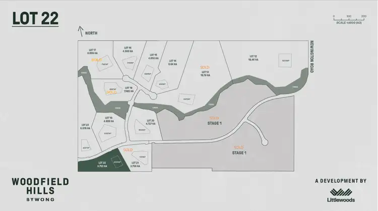 Floorplan of Homely land listing, 369 Newington Road, Bywong NSW 2621