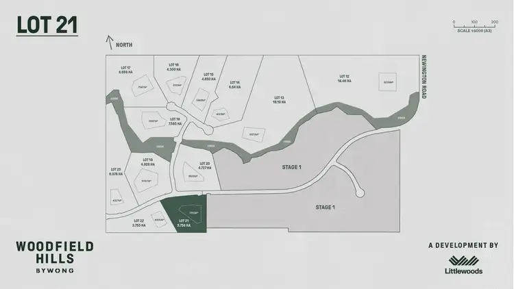 Floorplan of Homely land listing, Lot 21 Woodfield Hills, Bywong NSW 2621