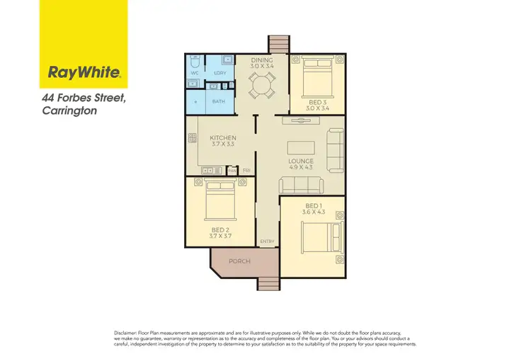 Floorplan of Homely house listing, 44 Forbes Street, Carrington NSW 2294