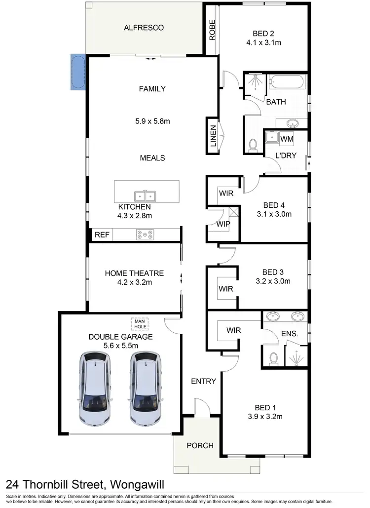 Floorplan of Homely house listing, 24 Thornbill Street, Wongawilli NSW 2530