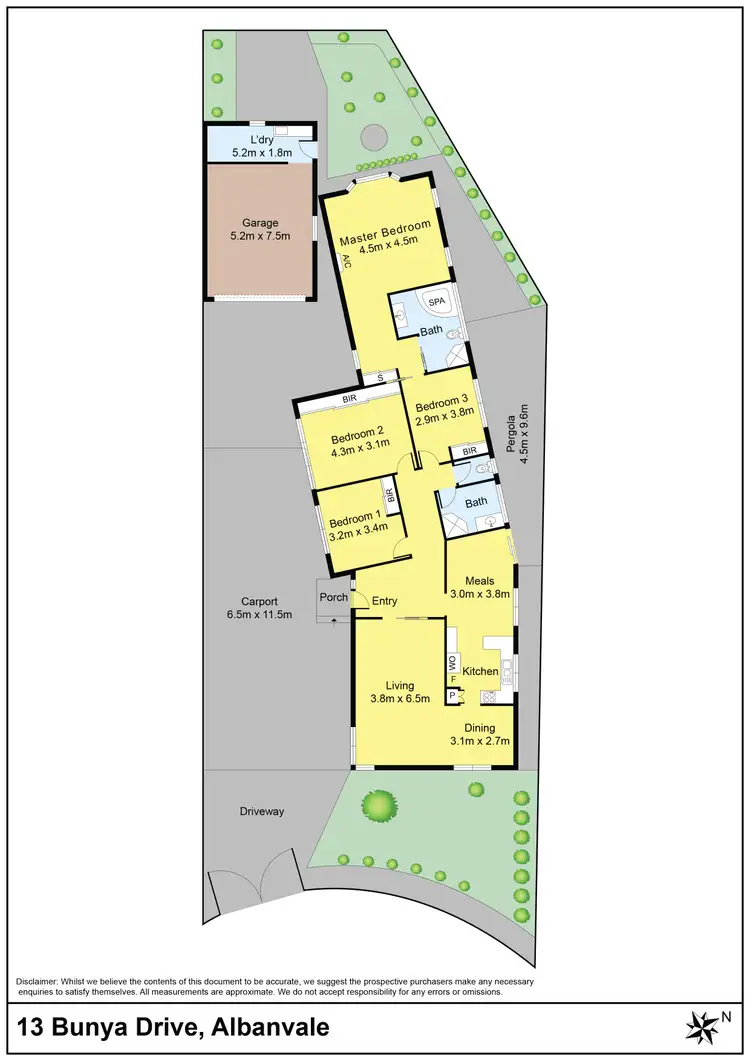 Floorplan of Homely house listing, 13 Bunya Drive, Albanvale VIC 3021