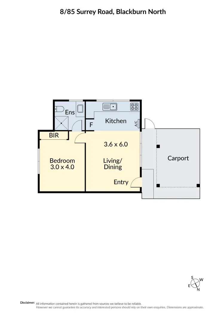 Floorplan of Homely unit listing, 8/85 Surrey Road, Blackburn North VIC 3130