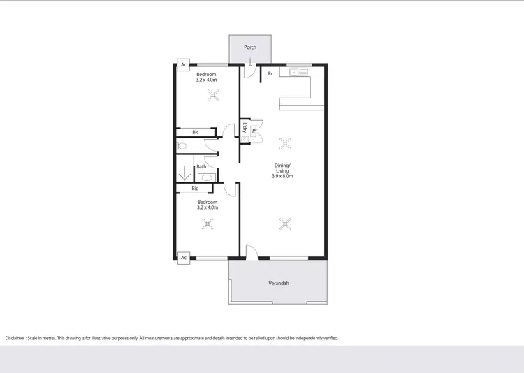 Floorplan of Homely unit listing, 3/4 Murray Road, Cable Beach WA 6726