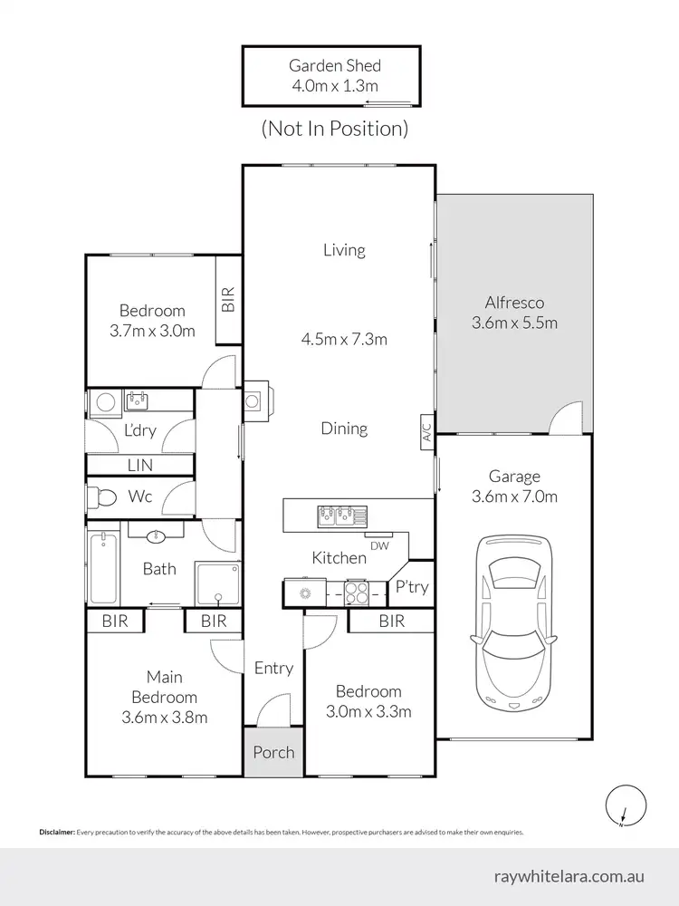 Floorplan of Homely house listing, 10 Shannahan Drive, Norlane VIC 3214