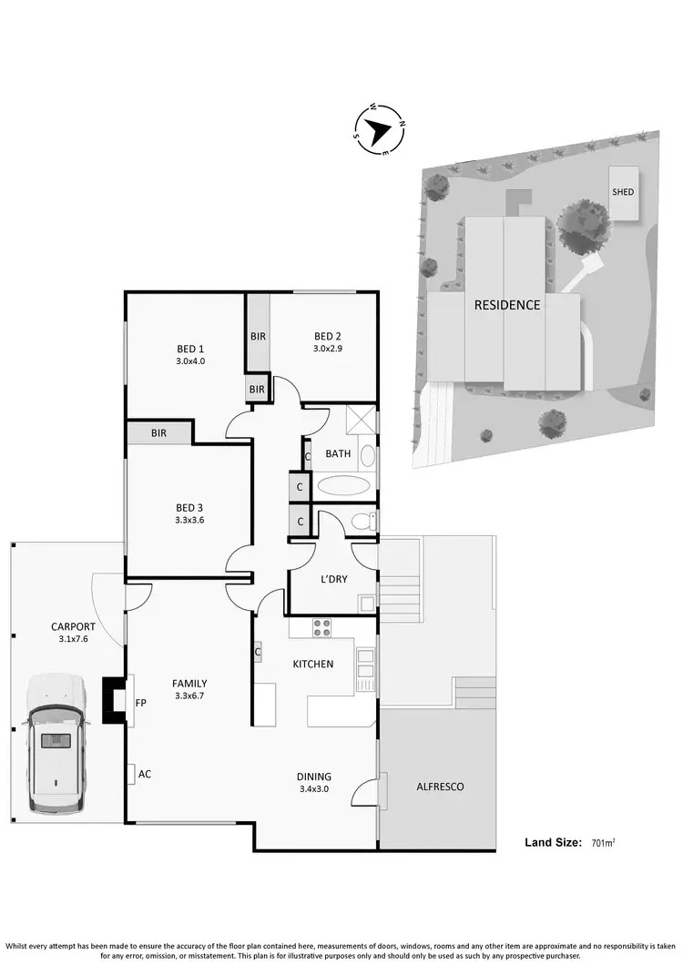 Floorplan of Homely house listing, 3 McMurtry Way, Frankston VIC 3199
