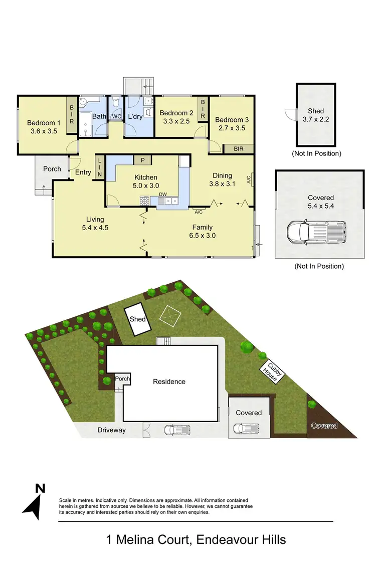 Floorplan of Homely house listing, 1 Melina Court, Endeavour Hills VIC 3802