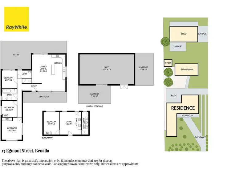 Floorplan of Homely house listing, 13 Egmont Street, Benalla VIC 3672