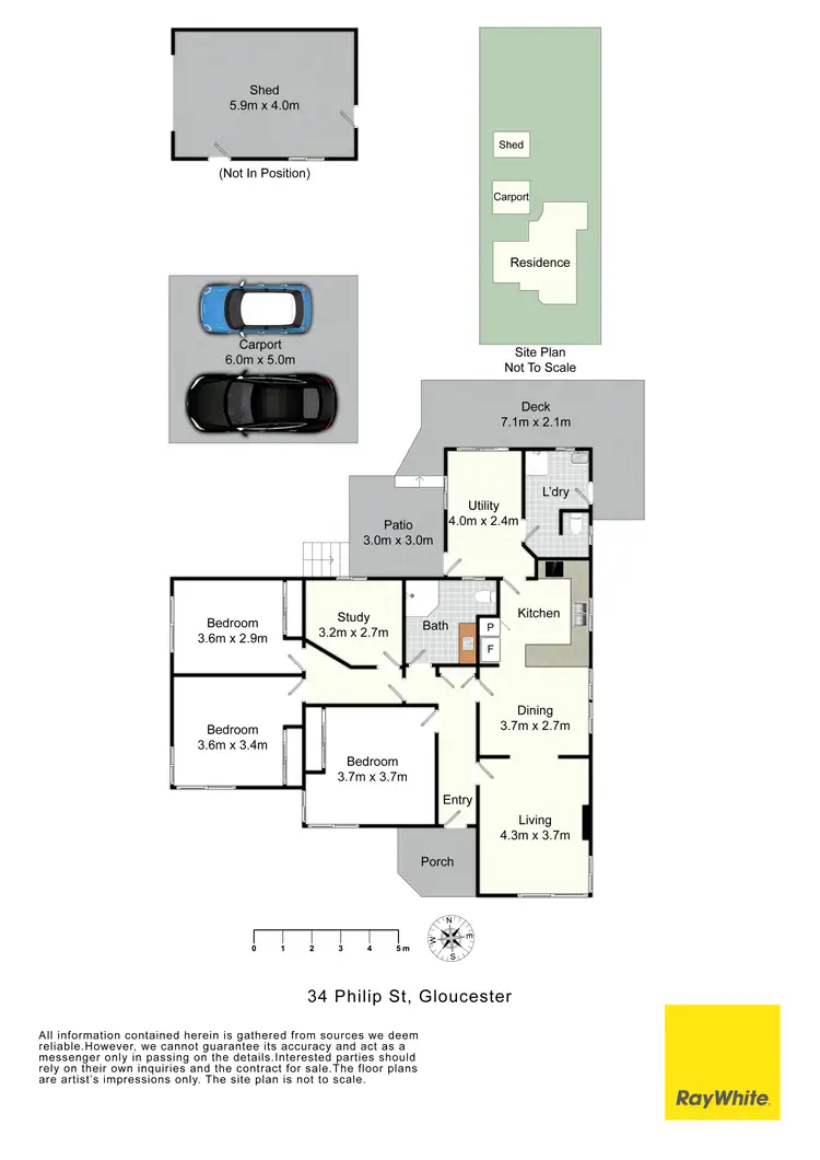 Floorplan of Homely house listing, 34 Philip Street, Gloucester NSW 2422