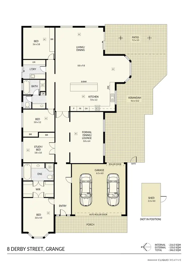 Floorplan of Homely house listing, 8 Derby Street, Grange SA 5022