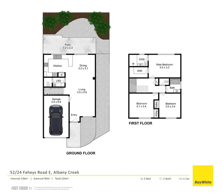 Floorplan of Homely townhouse listing, 52/24 Faheys Road, Albany Creek QLD 4035