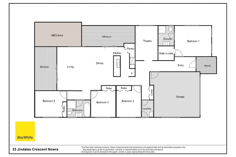 Floorplan of Homely house listing, 33 Jindalee Crescent, Nowra NSW 2541