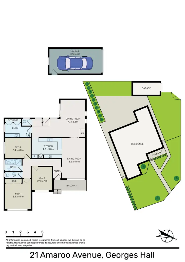 Floorplan of Homely house listing, 21 Amaroo Avenue, Georges Hall NSW 2198