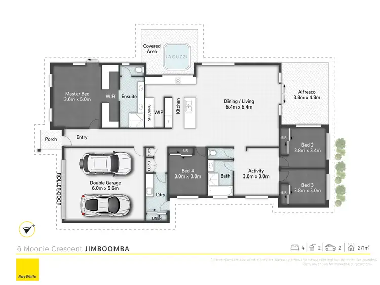 Floorplan of Homely house listing, 6 Moonie Crescent, Jimboomba QLD 4280