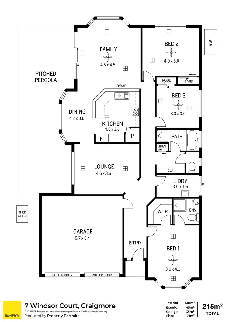 Floorplan of Homely house listing, 7 Windsor Court, Craigmore SA 5114