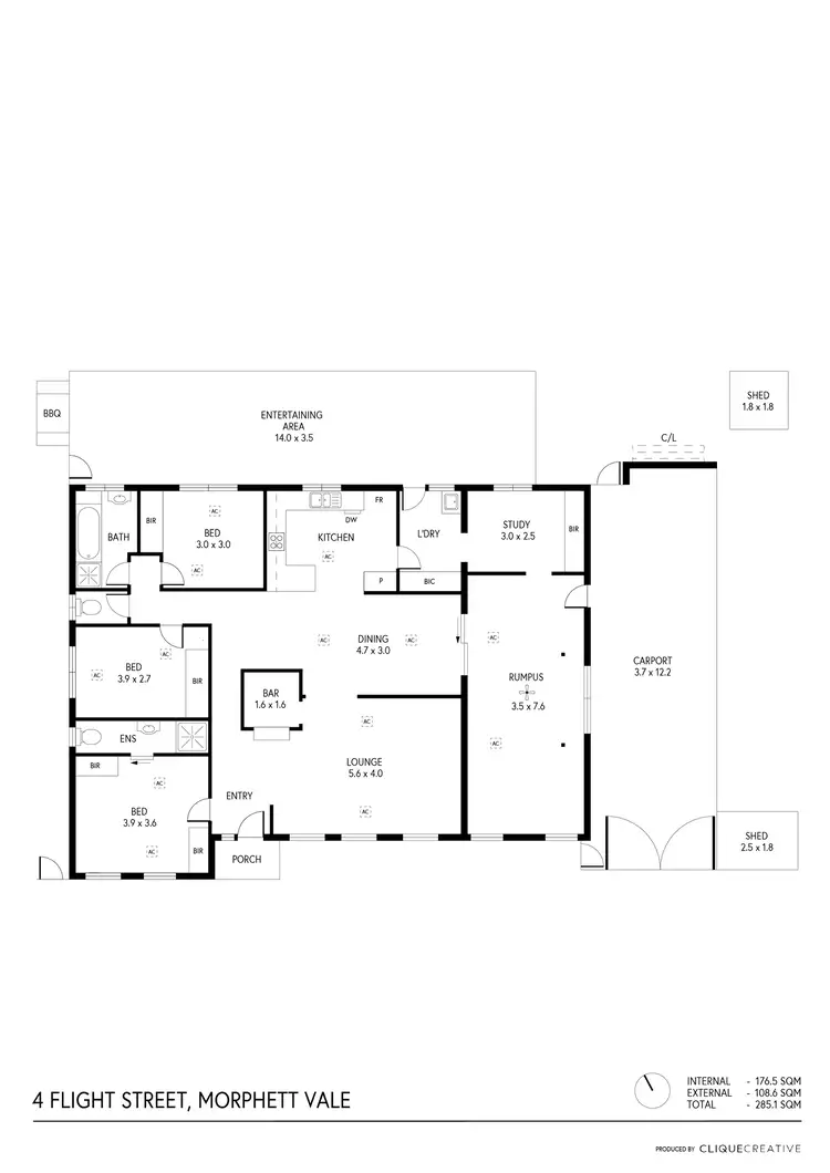 Floorplan of Homely house listing, 4 Flight Street, Morphett Vale SA 5162