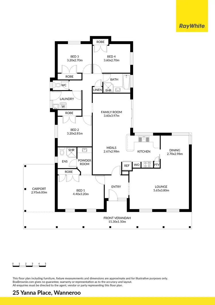 Floorplan of Homely house listing, 25 Yanna Place, Wanneroo WA 6065