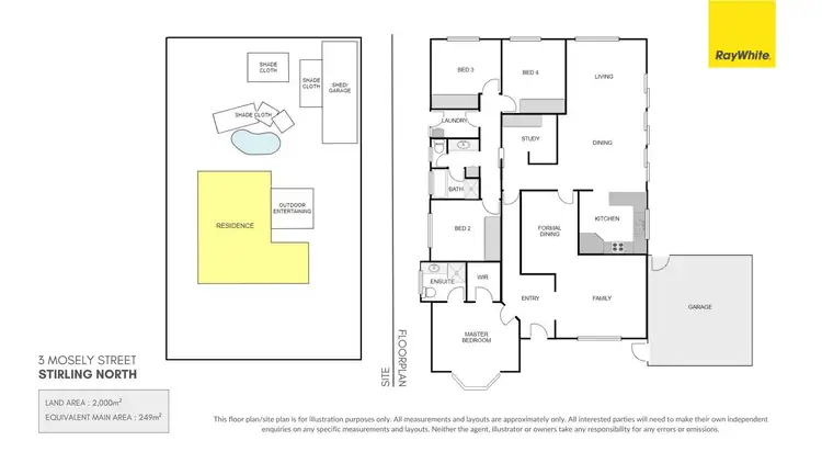 Floorplan of Homely house listing, 3 Mosely Street, Stirling North SA 5710