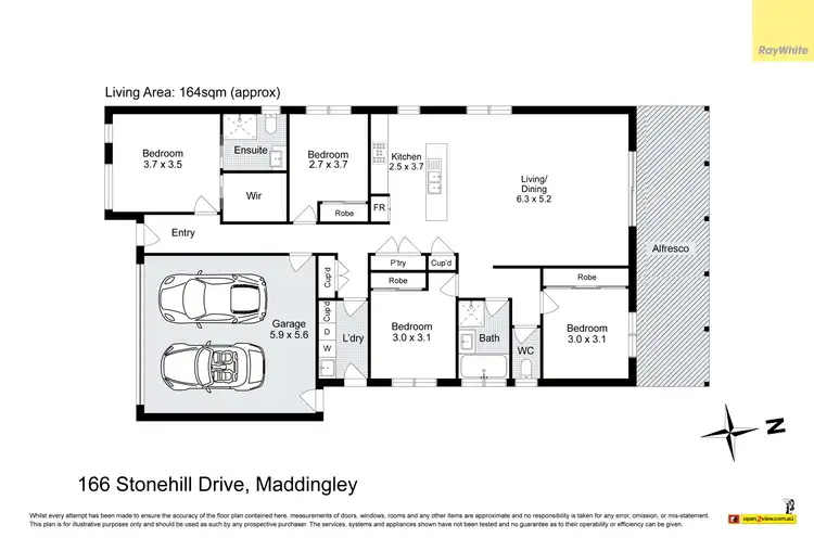 Floorplan of Homely house listing, 166 Stonehill Drive, Maddingley VIC 3340