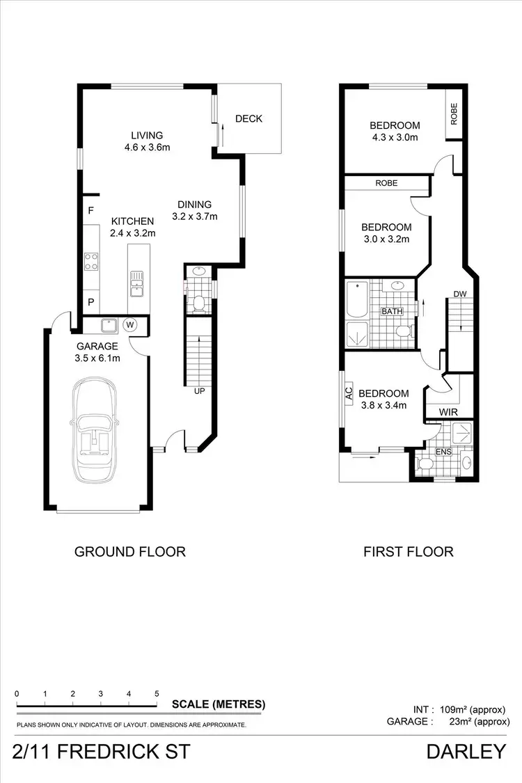 Floorplan of Homely townhouse listing, 2/11 Fredrick Street, Darley VIC 3340