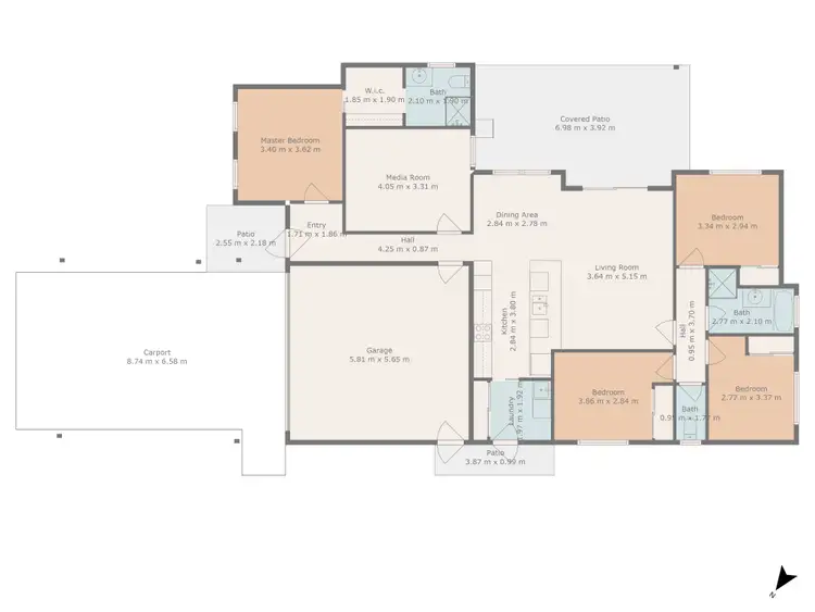 Floorplan of Homely house listing, 61 Blue Gum Drive, Emerald QLD 4720