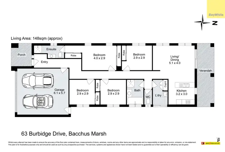 Floorplan of Homely house listing, 63 Burbidge Drive, Bacchus Marsh VIC 3340