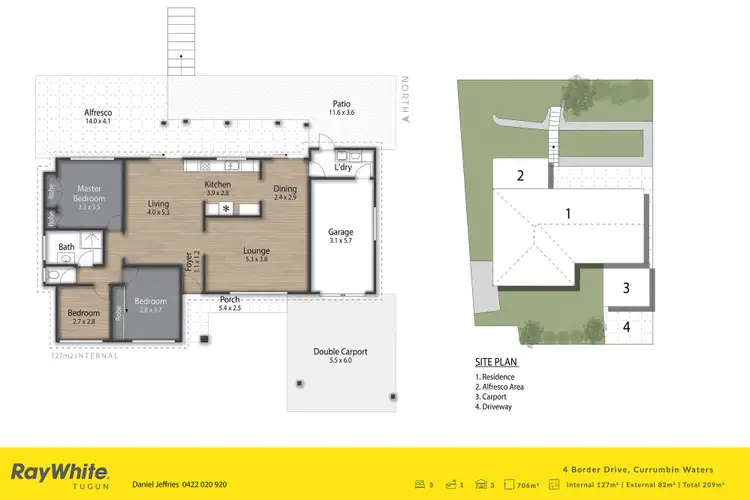 Floorplan of Homely house listing, 4 Border Drive, Currumbin Waters QLD 4223