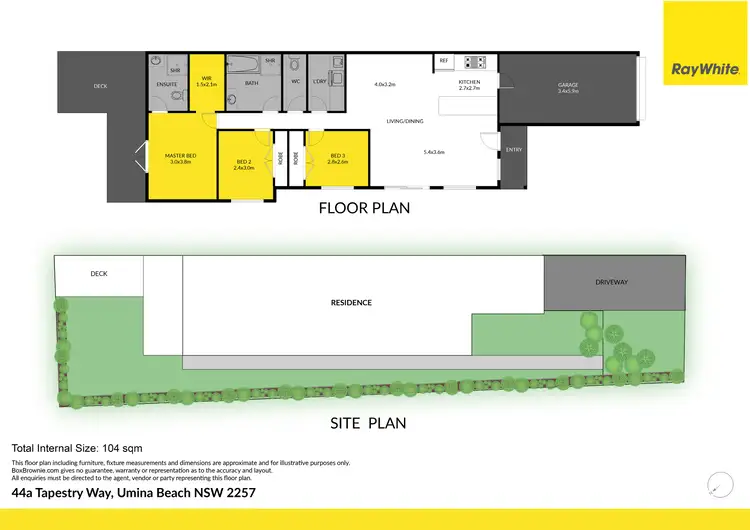 Floorplan of Homely house listing, 1/44 Tapestry Way, Umina Beach NSW 2257
