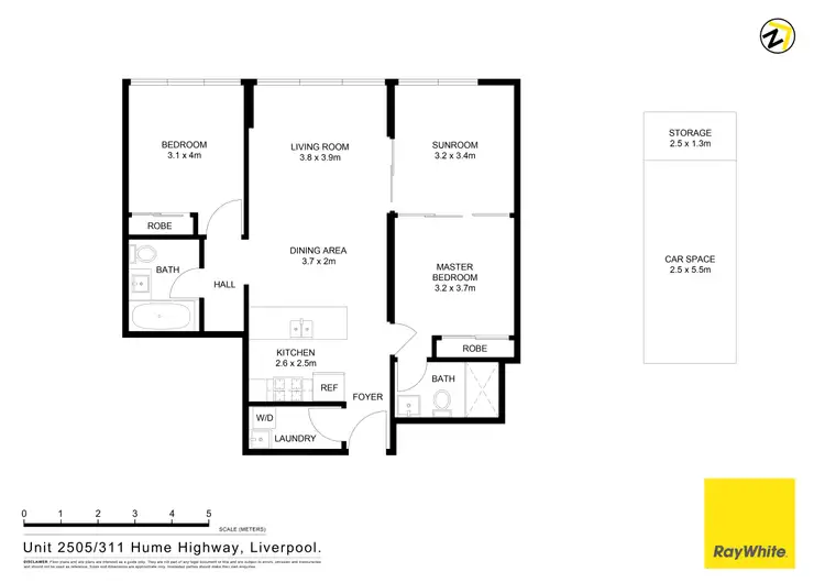 Floorplan of Homely apartment listing, 2505/311 Hume Highway, Liverpool NSW 2170