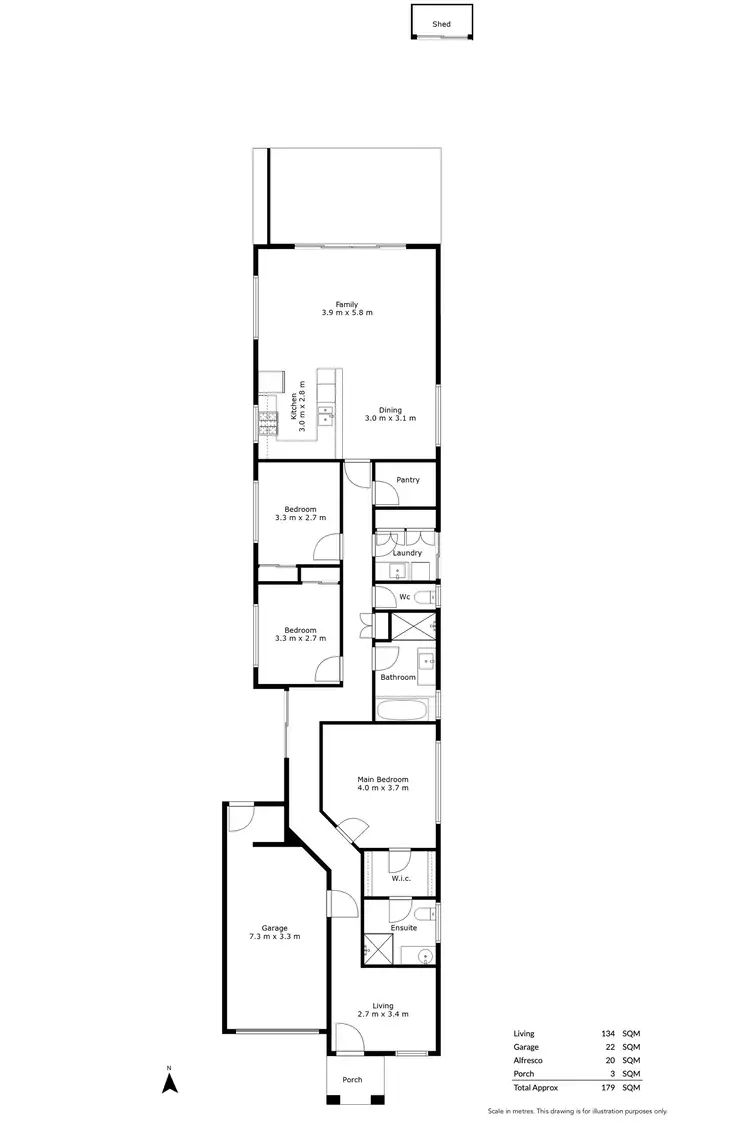 Floorplan of Homely house listing, 21 Nash Street, Grange SA 5022