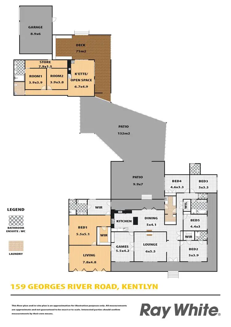 Floorplan of Homely house listing, 159 Georges River Road, Kentlyn NSW 2560