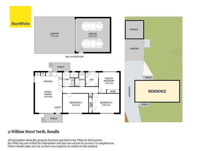 Floorplan of Homely house listing, 51 William Street North, Benalla VIC 3672
