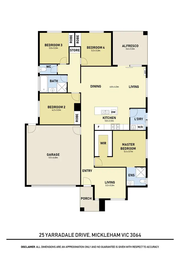Floorplan of Homely house listing, 25 Yarradale Drive, Mickleham VIC 3064