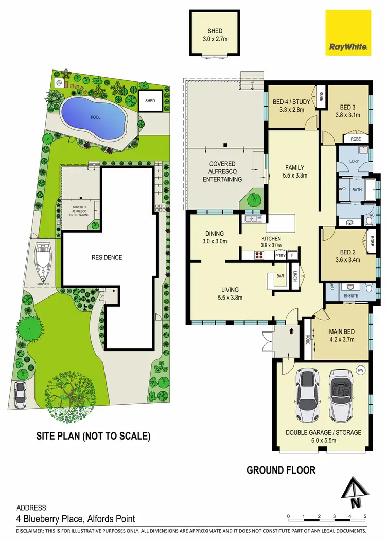 Floorplan of Homely house listing, 4 Blueberry Place, Alfords Point NSW 2234