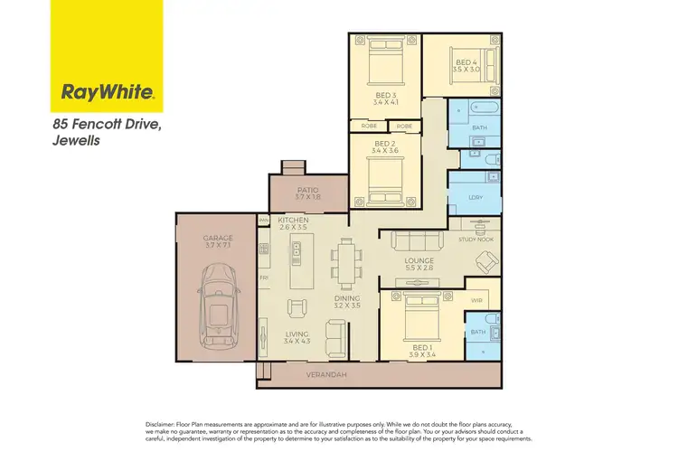 Floorplan of Homely house listing, 85 Fencott Drive, Jewells NSW 2280