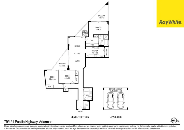 Floorplan of Homely unit listing, 79/421-473 Pacific Highway, Artarmon NSW 2064