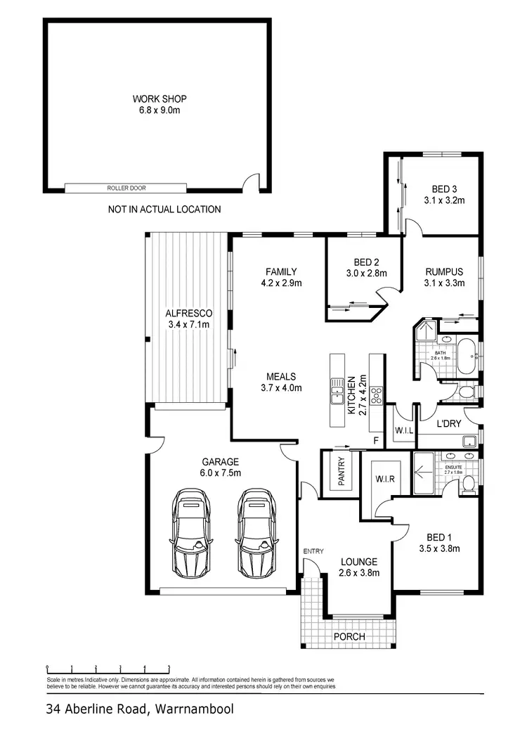 Floorplan of Homely house listing, 34 Aberline Road, Warrnambool VIC 3280