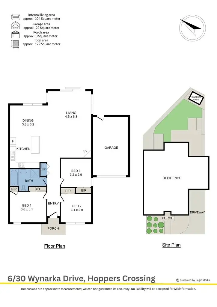 Floorplan of Homely unit listing, 6/30 Wynarka Drive, Hoppers Crossing VIC 3029
