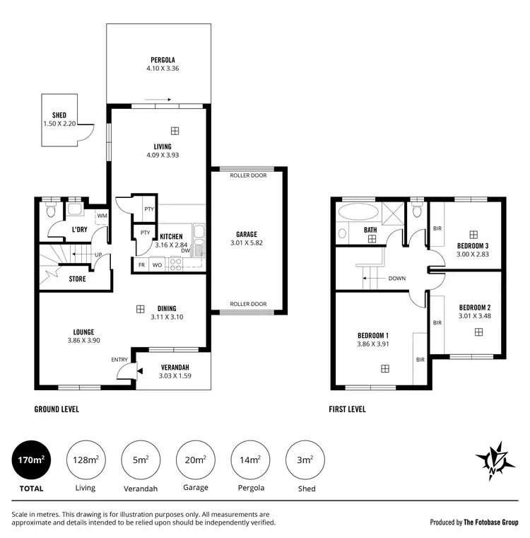 Floorplan of Homely townhouse listing, 14/2 Fern Avenue, Lockleys SA 5032