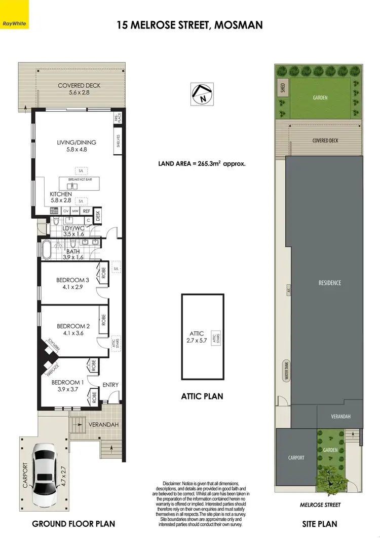 Floorplan of Homely house listing, 15 Melrose Street, Mosman NSW 2088