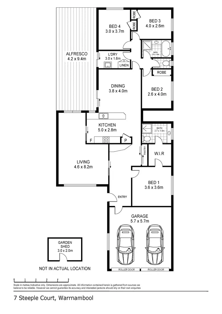 Floorplan of Homely house listing, 7 Steeple Court, Warrnambool VIC 3280